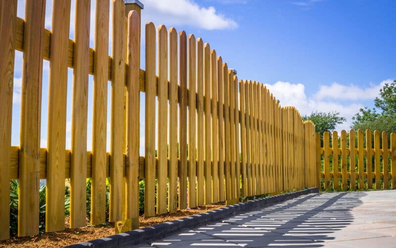 A wooden fence 