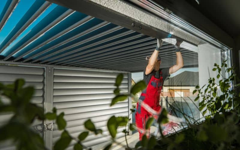 Attaching a Pergola to a House with Gutters