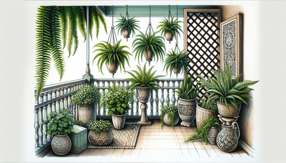 balcony garden plants decoration