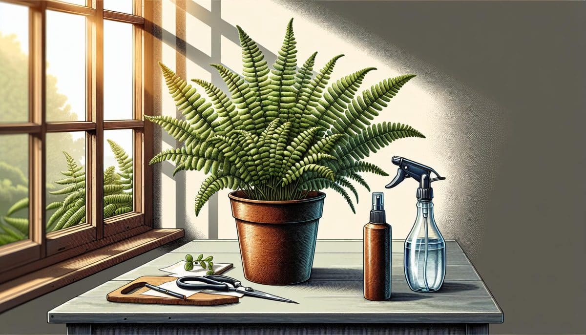 indoor fern plant care sunlight