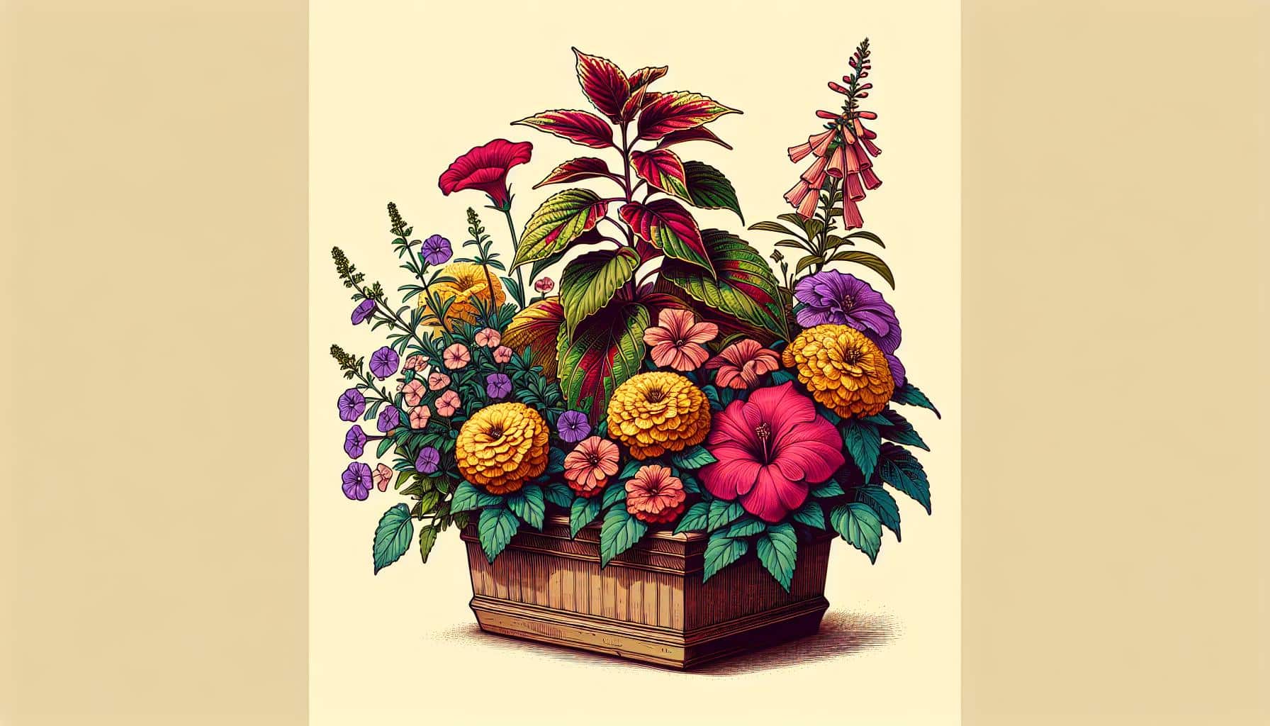 colorful floral arrangement artwork