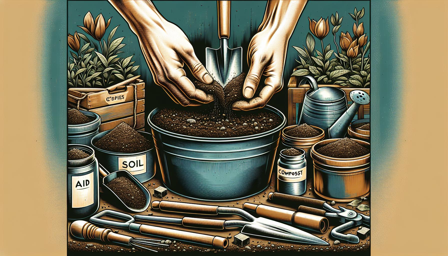 gardening essentials potting soil tools