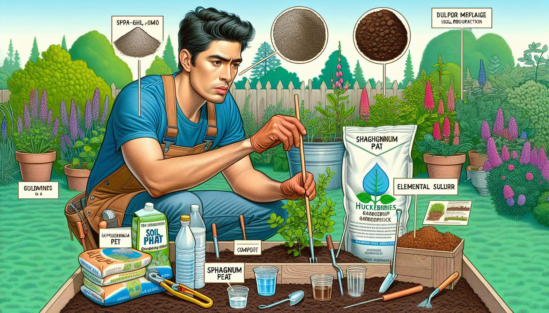 gardening tips organic fertilizers illustration
