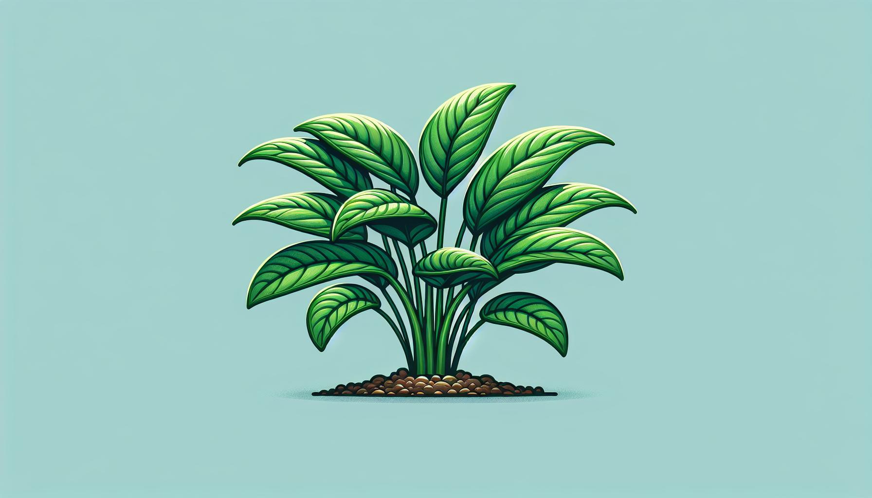 green potted plant illustration