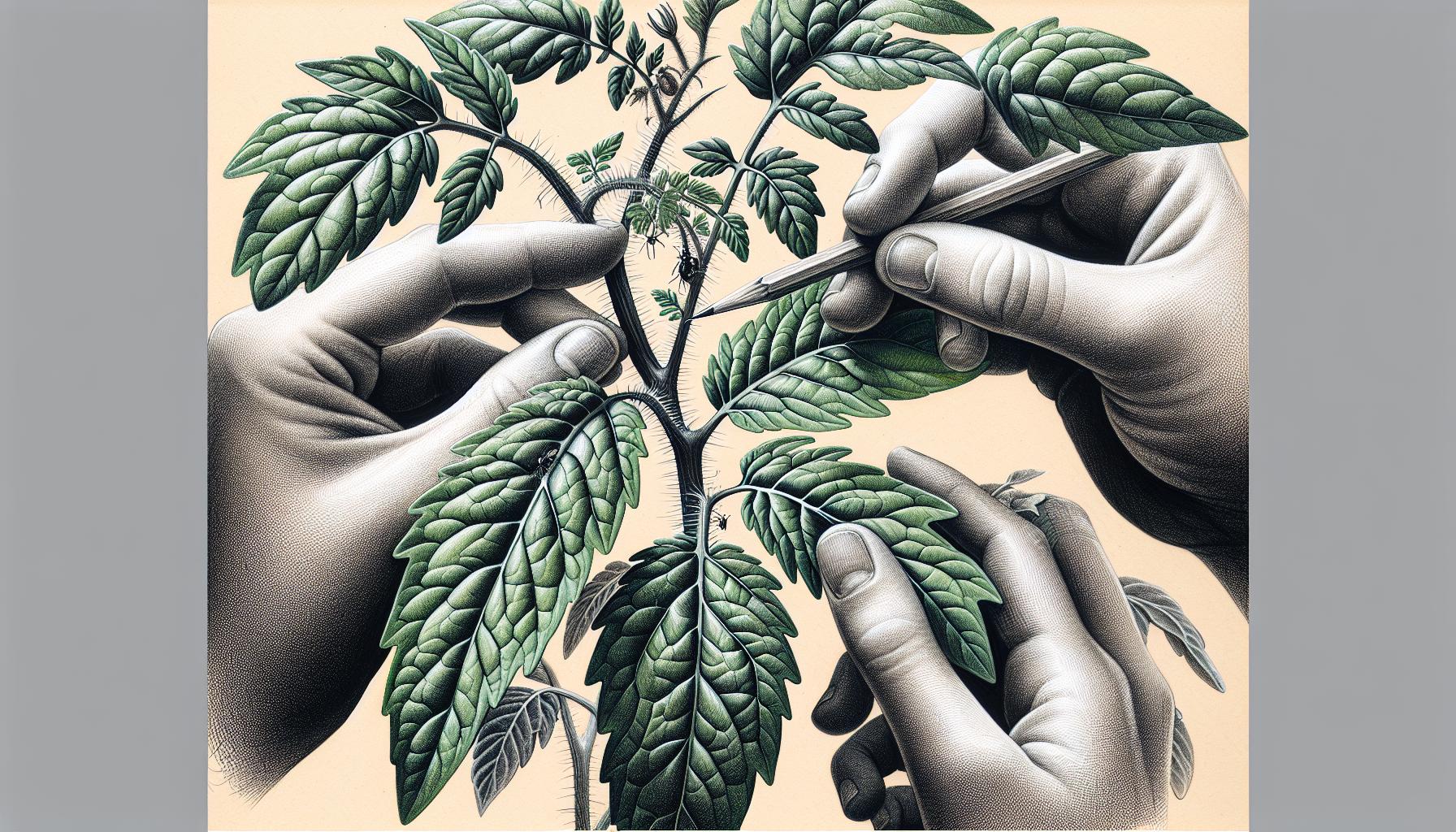 hands and leaves illustration