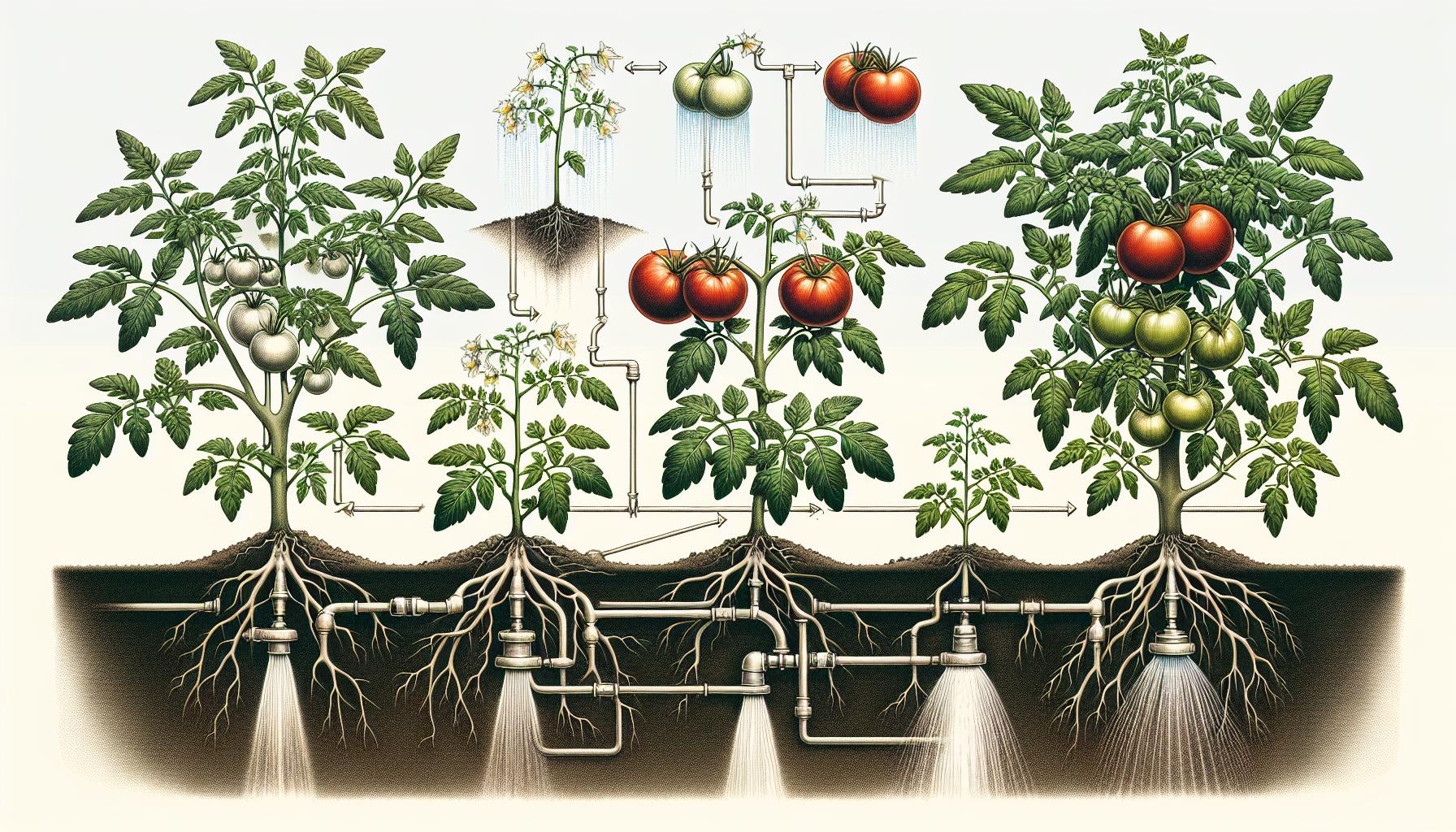 hydroponic tomato plants growth stages