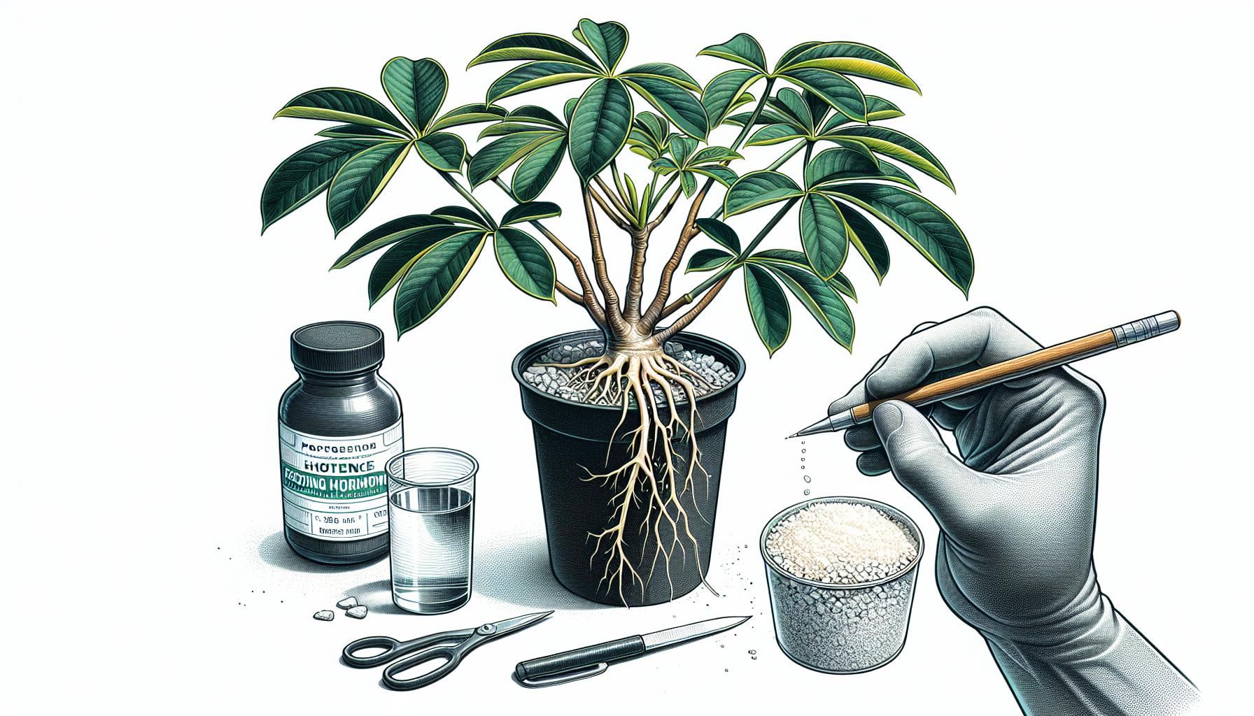 indoor plant care guide illustration