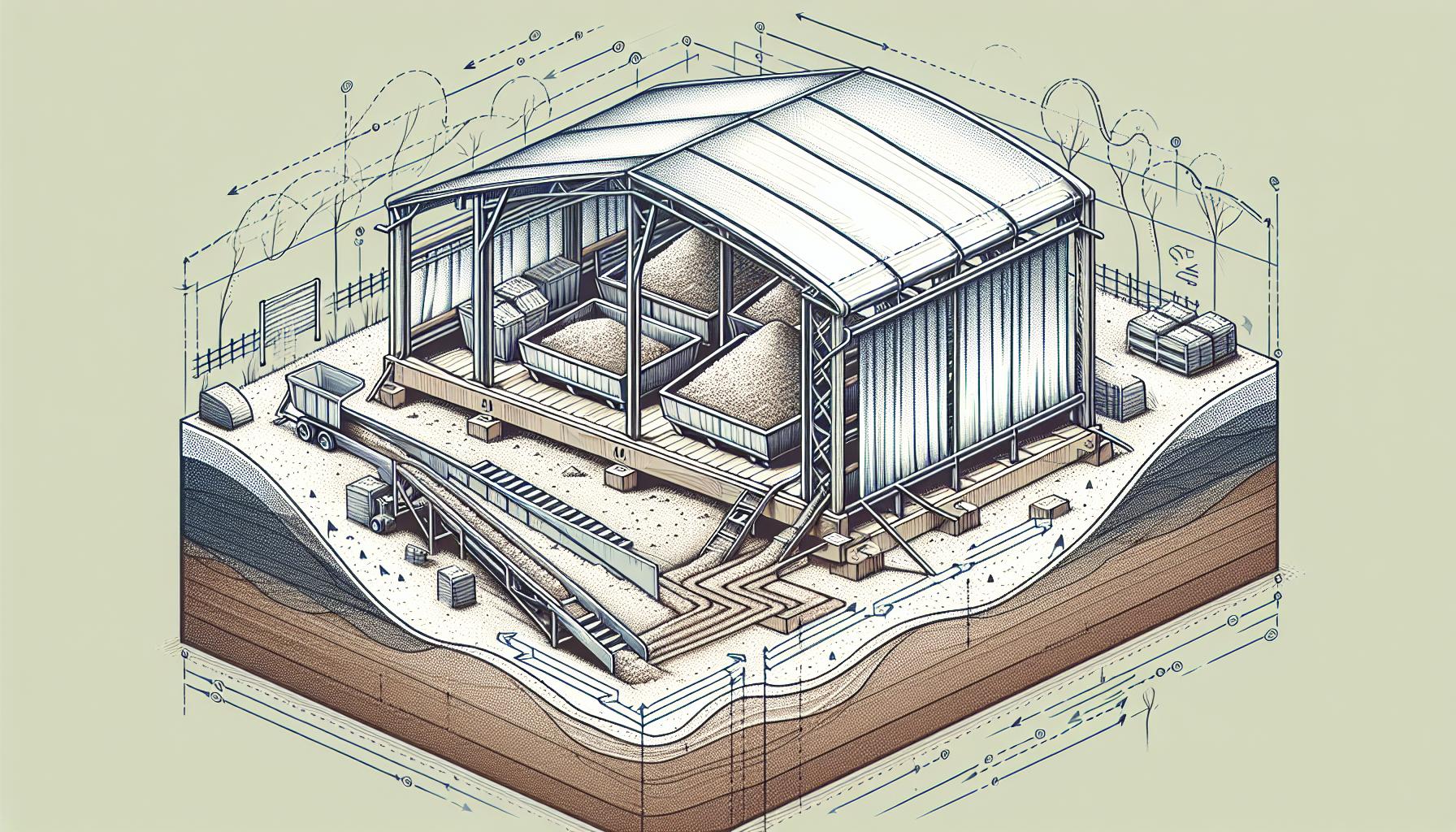 industrial plant blueprint design