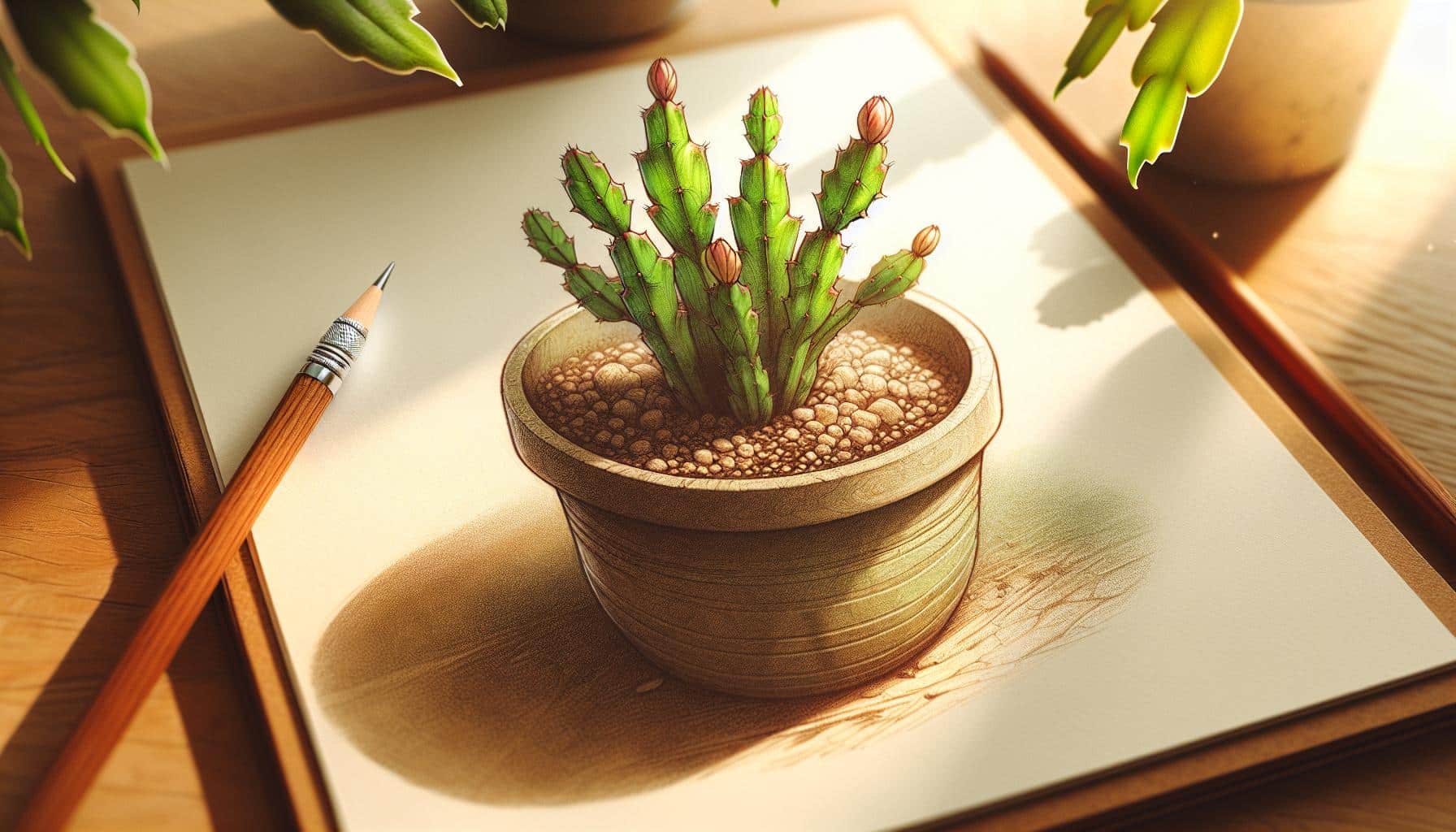 succulent plant sunlight artistic setup