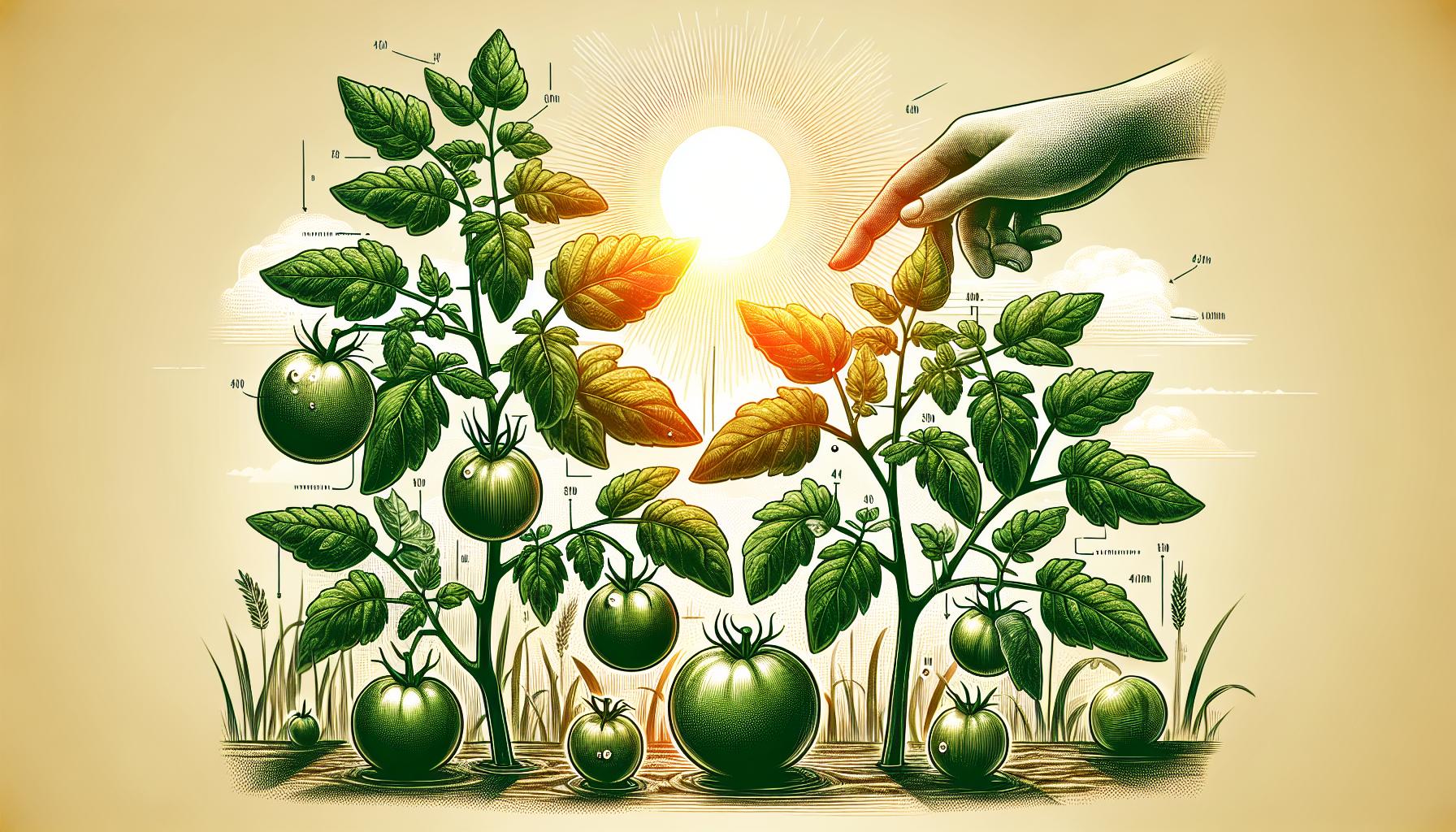 sustainable gardening tomato plants sunlight