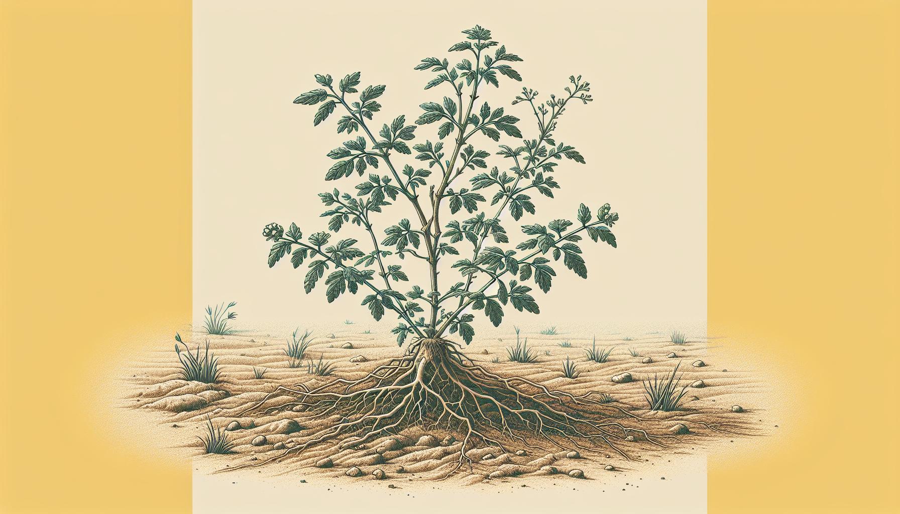 vintage botanical illustration tomato plant