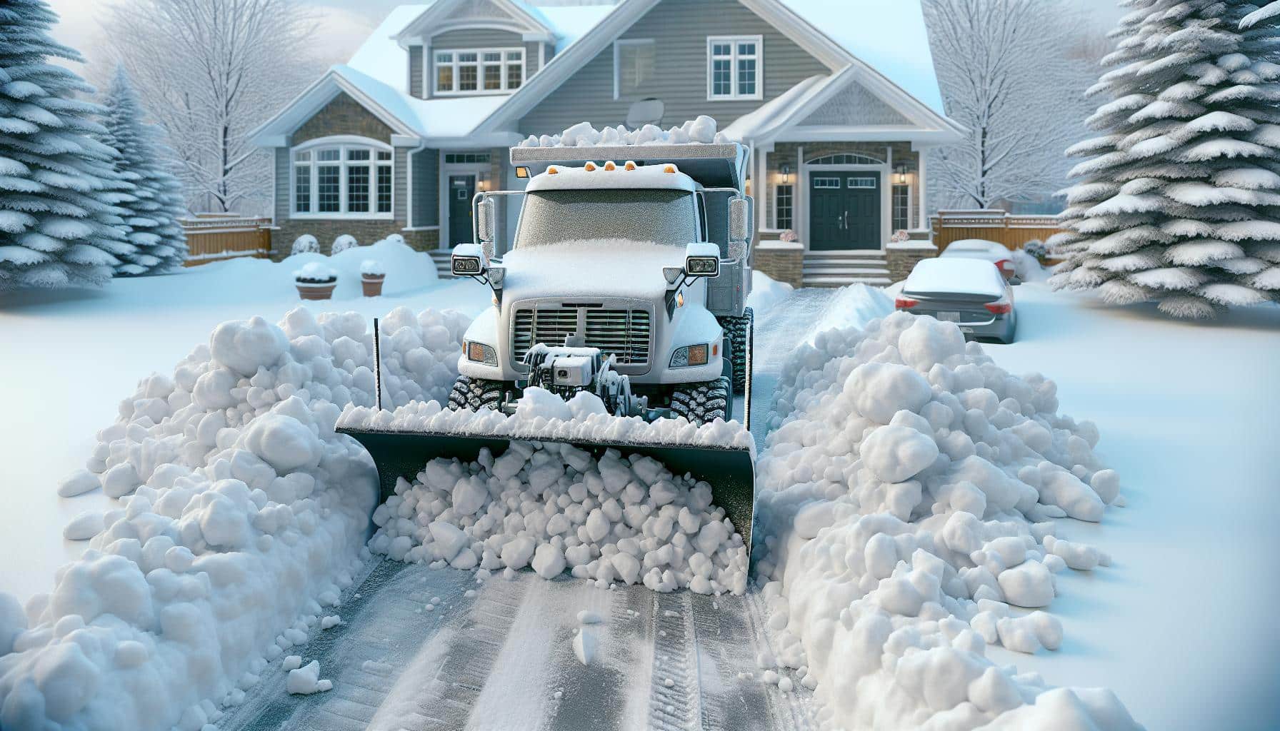 winter snow plowing service